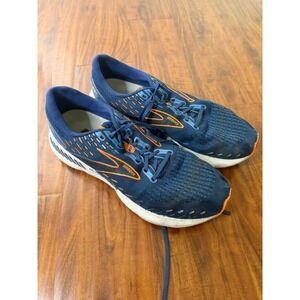 Brooks Glycerin GTS 20 Mens Size 12 Blue Gray Running Athletic Shoes Sneakers